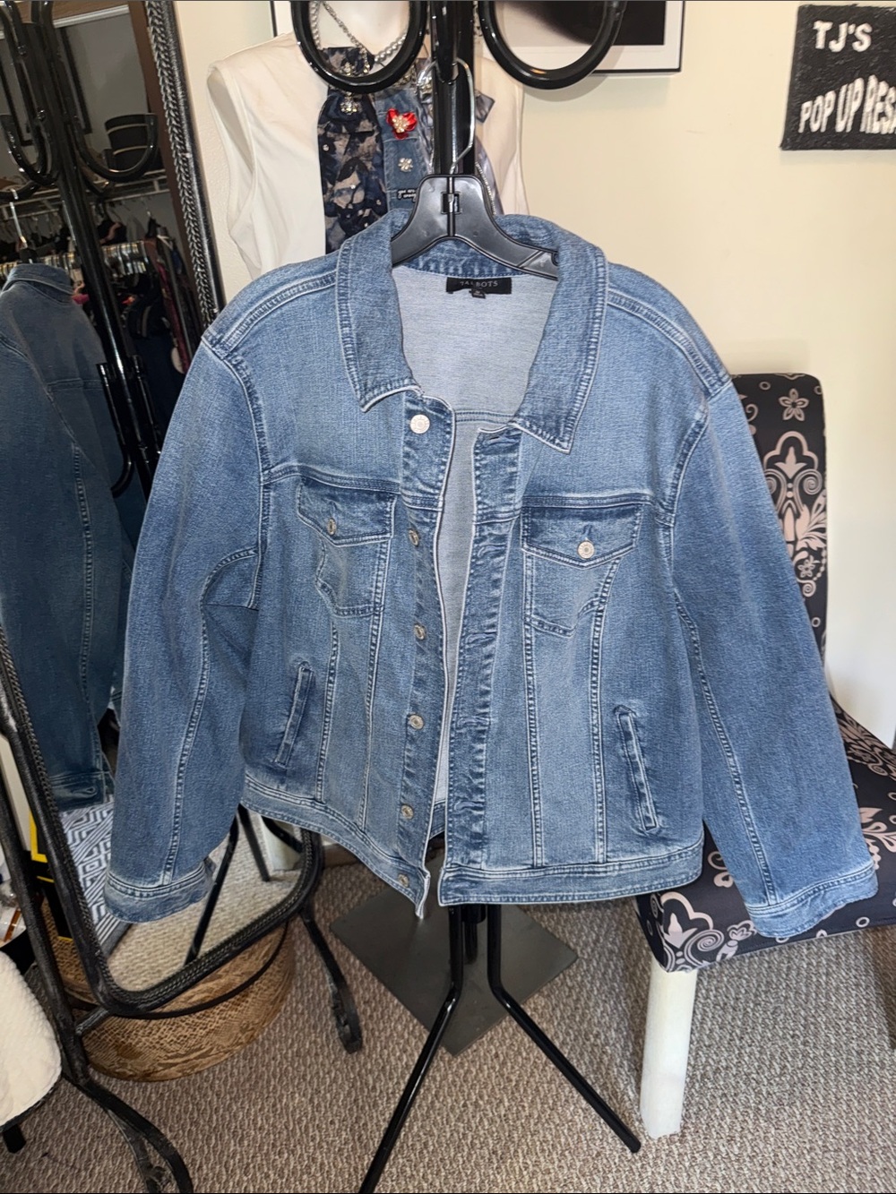 Talbots Light Blue Denim Jean Jacket for Women